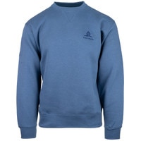 Utah State old main hill embroidered with logo on sleeve light blue unisex crew sweatshirt